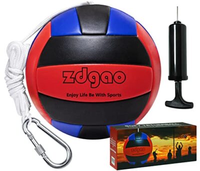 YDDS Tetherball Ball and Rope, Replacement Tether Ball with Carabiner, Ball Pump