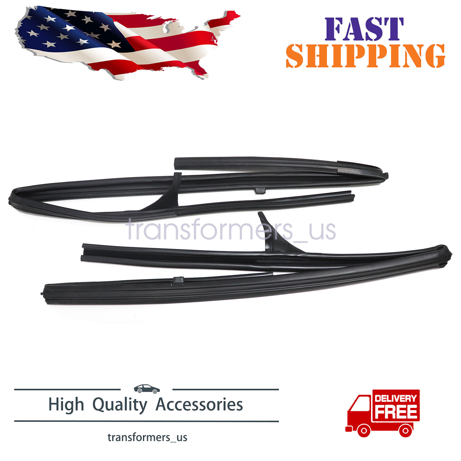 LH RH Front Door Glass Run Channel Rubber For Nissan D22 Frontier 1998 ...