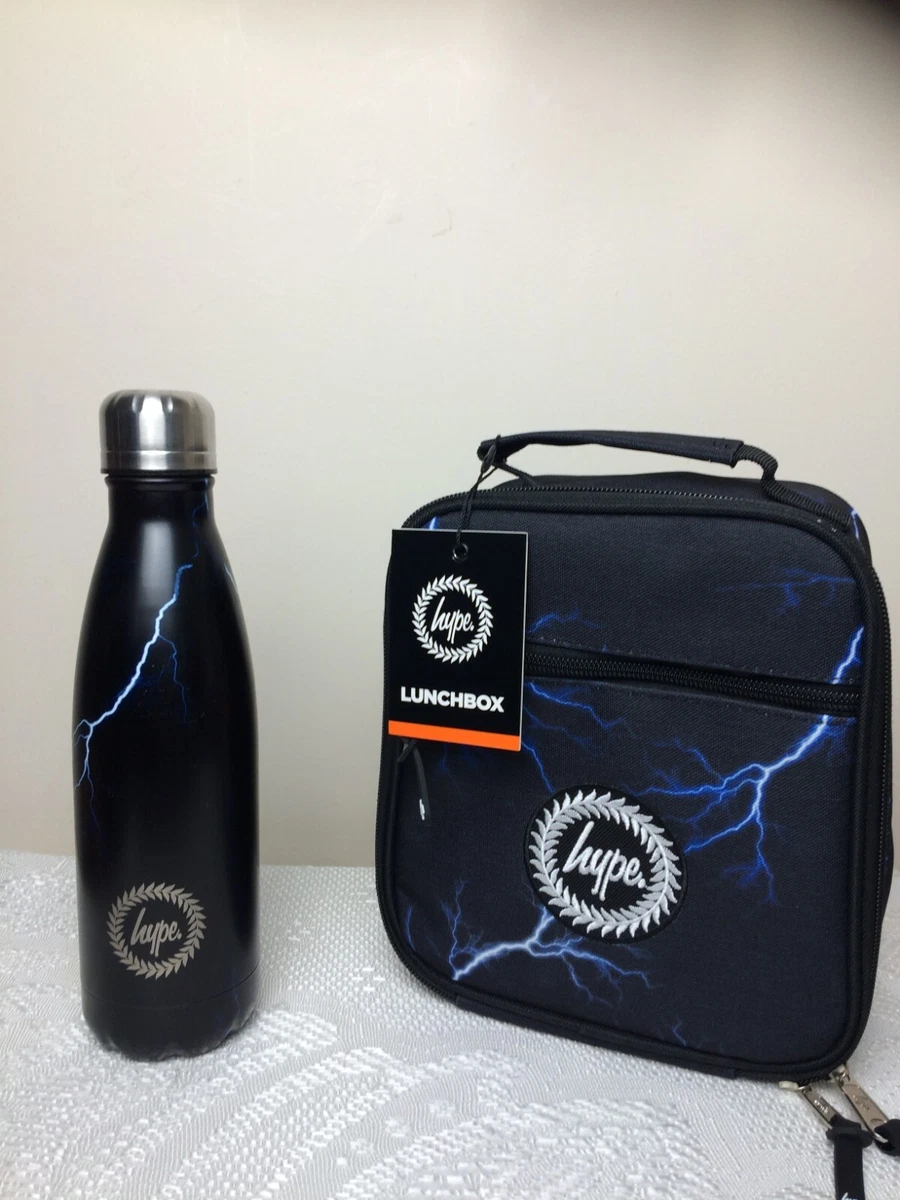 Hype set lunch bag u0026 matching drinks reusable water bottle Lightning skies  storm | eBay