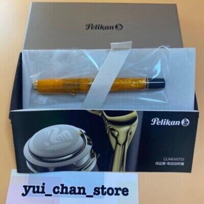 Pelikan M600 Souveran Vibrant Orange Fountain 14K F Nib