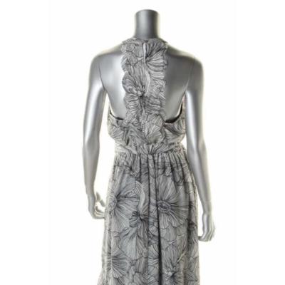 jessica simpson floral halter dress Jessica Simpson Sleeveless Halter-Neck Floral-Print Maxi Dress in Pink