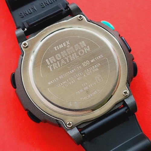 Timex Ironman Watch Interval Timer Diary Indigo Triathlon Rubber Band Iron Man - Picture 6 of 7