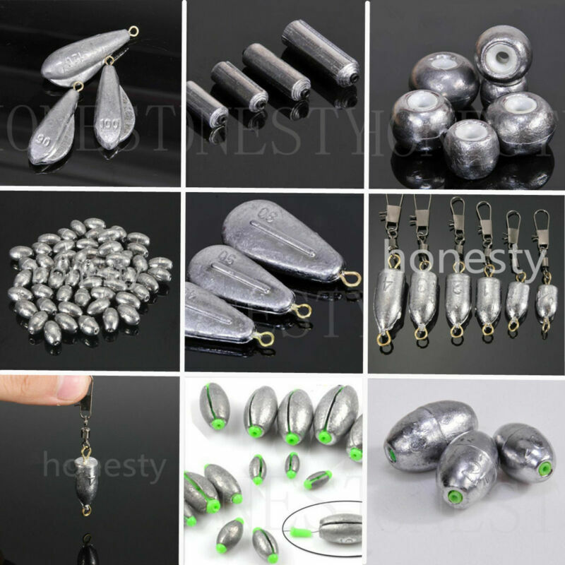 Muti-Style Weights Lead Sinkers Pure Lead Making Sea Fishing Sinker Tackle