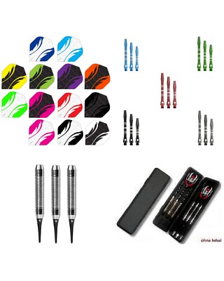 Karella Softdarts Barrel & Aufbewahrungsbox | 18g | Alu Schäfte | Dart Flights