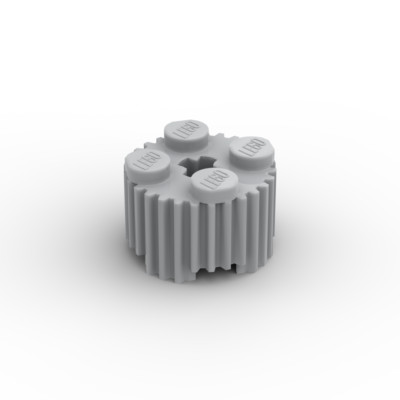 Lego 10x Rundstein geriffelt 2x2 round brick grille 92947 hell grau light bluish