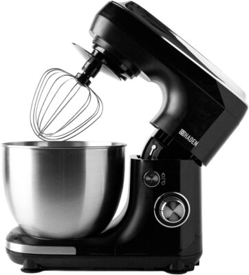 Haden 197405 Standmixer mit 7 Geschwindigkeiten - 5 Liter Edelstahlschüssel & Aufsätze