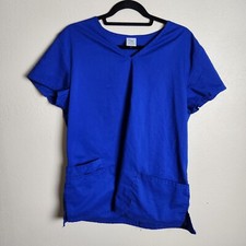 Womens Scrub top Marine Blue XL