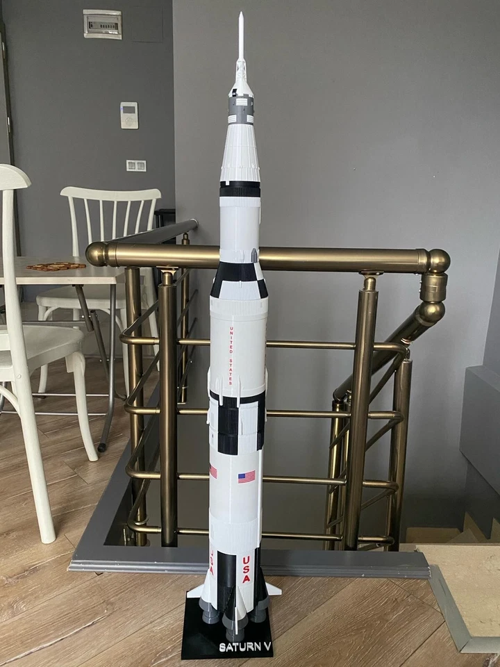 Modelo de cohete 3D Saturn V escala 1/100 - 111 cm (43,70 pulgadas)-El vendedor cubre tarifas Foto 2 de 4