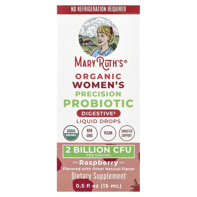 Organic Women's Precision Probiotic, Liquid Drops, Raspberry , 2 Billion CFU ,