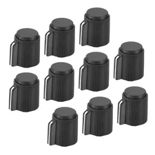 Potentiometer Knobs Bakelite 13x15.5mm 6mm Hole with 10pcs Set Screw Black 10PCS