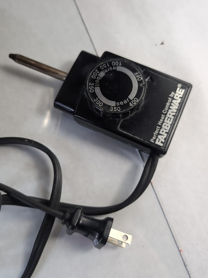 Vintage Farberware Stainless Steel 12" Electric Skillet Fry Pan B3000