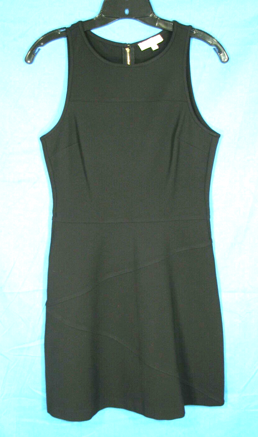 ANNIE GRIFFIN Women's SOLID BLACK Stretch MID-WEIGHT Ponte Knit BODYCON DRESS 4