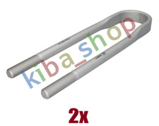 2x LEAF SPRING SHACKLE M22X15MM 80MMX410MM FITS RVI MIDLUM FITS RVI D MIDLUM