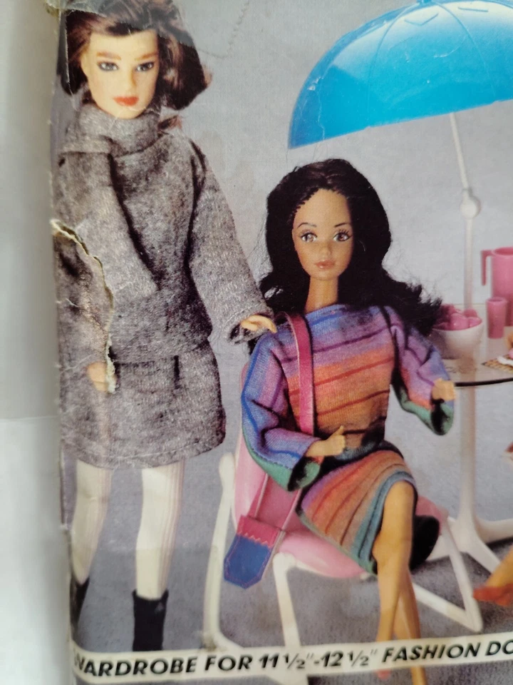 Wardrobe Fashion Doll 11 1/2" 12 1/2" McCalls 627 Craft Sewing Pattern McCall's - Image 2 of 4
