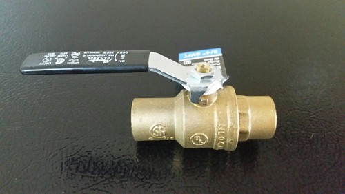 NEW PREMIER LEAD FREE 3/4" FULL PORT SWEAT BRASS BALL VALVE 39FB 275164 400 PSI - Picture 2 of 2
