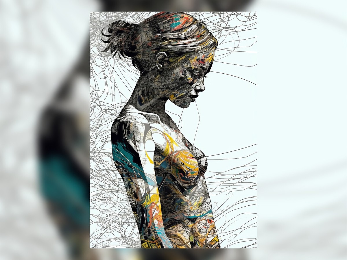 Abstract Sketches Of Girls Abstract Modern Art Abstract Drawing