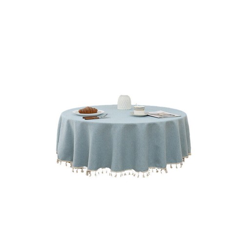 Round Table Cloth PVC Plastic Kitchen Tablecloth Oilproof Fabric Table Cover NEW - Picture 5 of 20