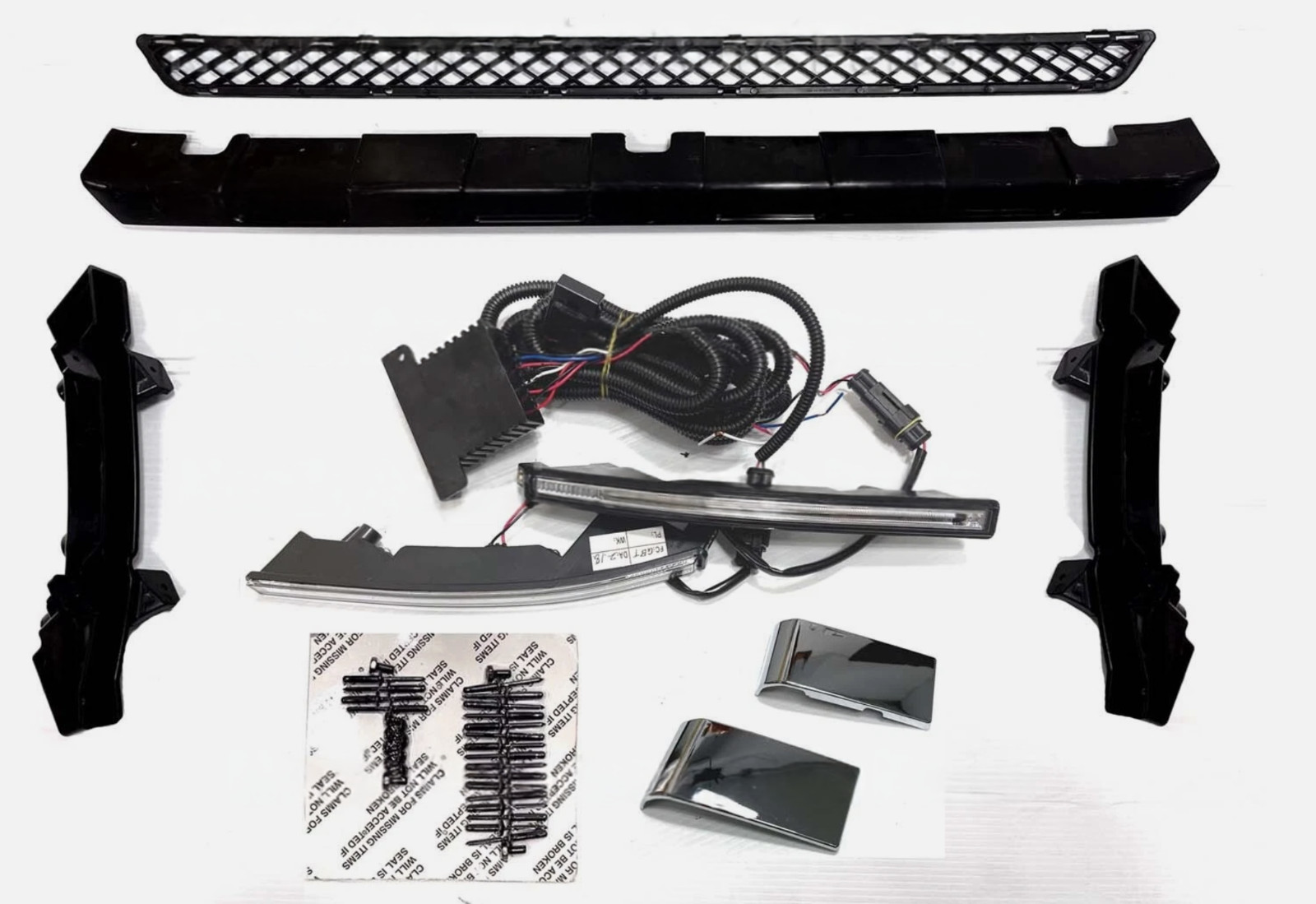 G500 G550 Front Lower Spoiler Led Lip W464 2019 2020 2021 2022 2023 2024 Brabus