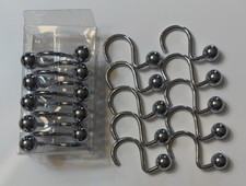 Shower Curtain Hooks lot 20 of Stainless Steel