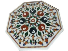 23" Marble center Table Top Inlay work pietradura Handmade Home & Garden Decor
