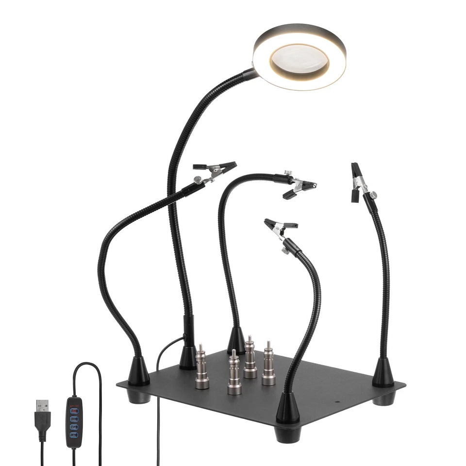 UXCELL Magnetic Helping Hands Third Hand Soldering Work Station for Electronics Repair