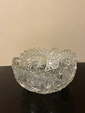 Vintage LE Smith “Comet in the Stars” Crystal Bowl