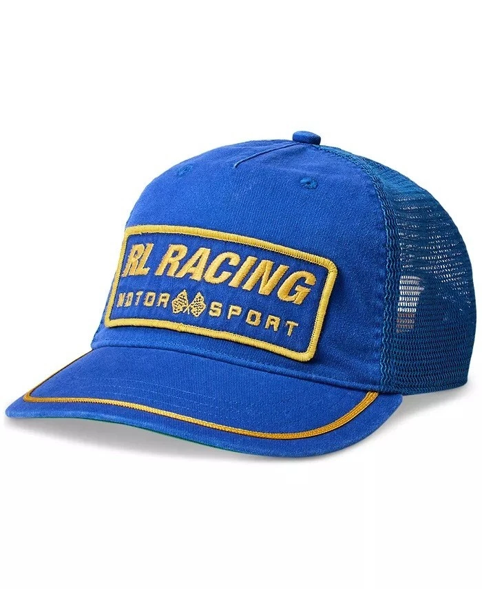 Polo Ralph Lauren Men's Racing-Patch Twill Trucker Baseball Cap Blue
Opens in a new window or tab