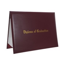 Reusable Graduation Diploma Folder Leatherette Padded Certificate Sleeves Coffee