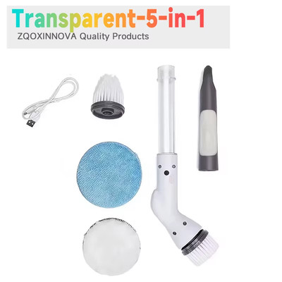 Household Cordless Multipurpose Spin Scrubber Kitchen Gadgets Hair Brushes Bathr