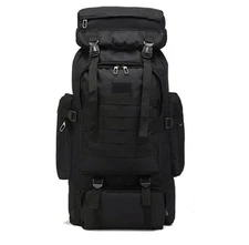 Professional Tactical Rucksack 70L+ Hiking Camping Travel Backpack Waterproof
