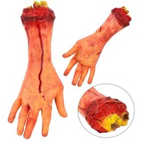 Halloween Deko Horror Abgehackte Blutige Hand Lebensgroß Neu