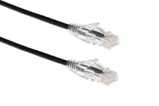 Cat6 Slim Ethernet Patch Cable, Snagless, 0.5 ft, Black