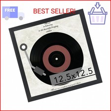 JCJMY Wood Vinyl Record Frame for the Wall, Display 12.5x12.5 Album Cover and 12