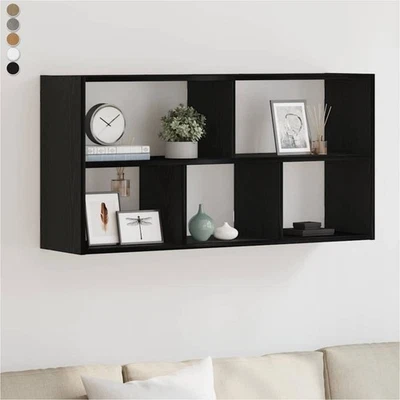 Modern Wandregal Bücherregal mit Stauraum Hängeregal Schweberegal Wandboard Neu - Bild 1 von 4
