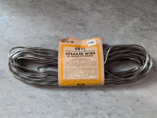 Car Home Audio Speaker Wire Transparent Cable 60ft 24 Gauge Weatherproof