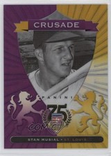 2014 Panini Hall of Fame Crusades Purple 5/50 Stan Musial #37 HOF y0i