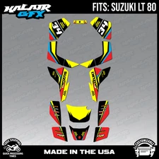 Graphics Kit for ATV SUZUKI LT80 LT 80 (All Years) Icon Series - Red
