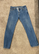 Levis 505 Regular Fit Jeans, Size 36 x 32 - Blue, EUC Levi Strauss Co.