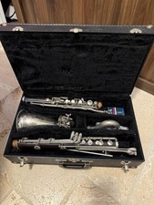 Vintage Evett Schaeffer Bass Clarinet with Hard Case  Needs Restoration 