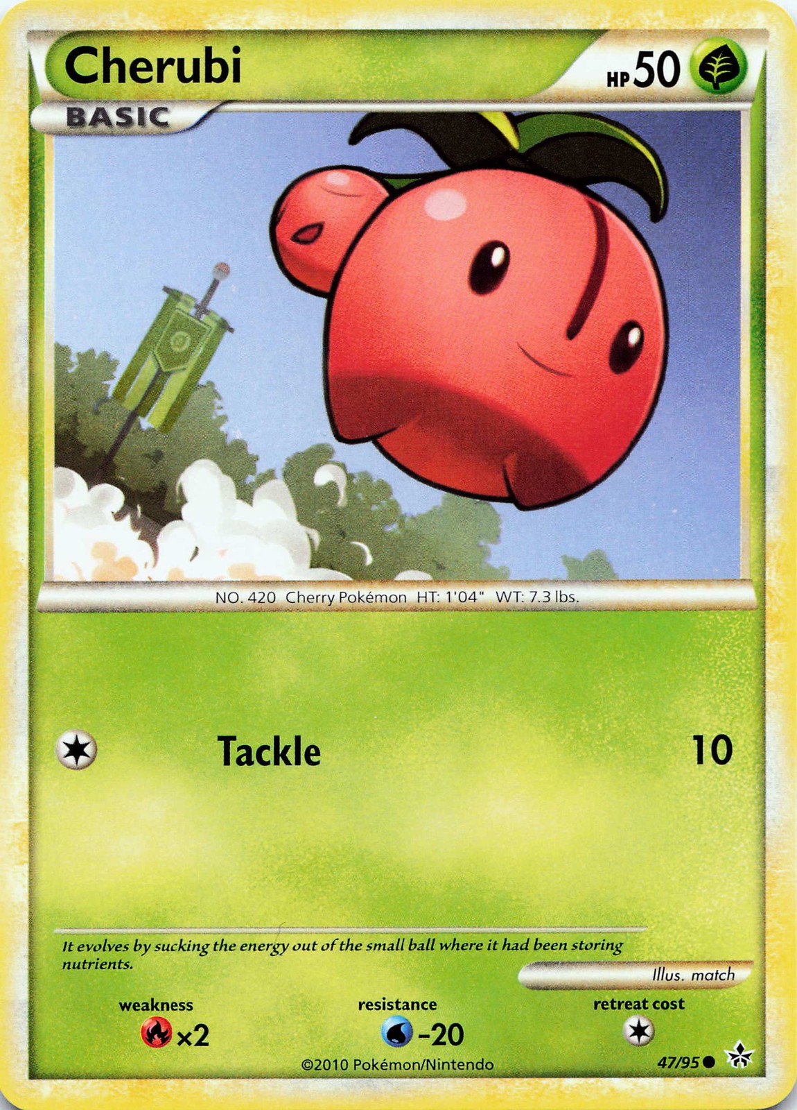 POKEMON Cherubi #47/95 Normal Unleashed NM