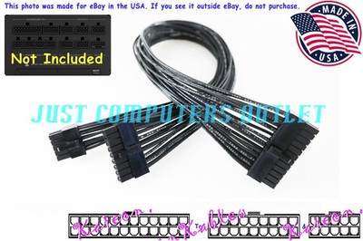   12'' NZXT PS-2302 ATX 3.1 (PA-8G2BB) to (20+4) Pin Motherboard ATX Power Cable