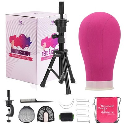 Wig Stand Tripod Set | Adjustable Mannequin Head
