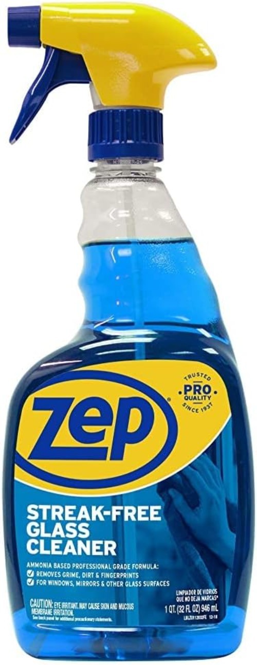 Zep Streak-Free Glass Cleaner 32 oz ZU112032 , Blue