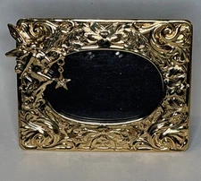 Kirks Folly Goldtone Fairy Photo Frame  With Star Charm 3”