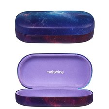 Hard Shell Sunglasses Case,Classic Large Glasses Case for Women Purple
