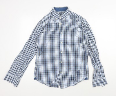 JCrew Herren Hemd blau kariert Slim Fit - Größe S