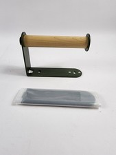 Quality Steel & Wood Toilet Paper Holder Made In USA Fire Road Alder Satin Green