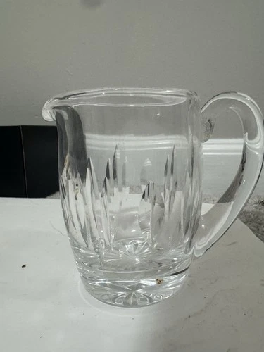 VTG Mint Waterford Crystal Creamer Mini Pitcher Tramore Pattern 4" Signed