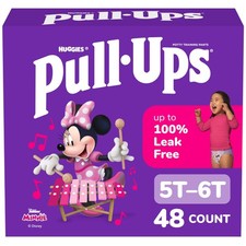 Pull-Ups Girls' Potty Training Pants Size 5T-6T 48 Count 50 lbs 