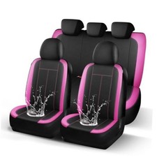 Car Seat Covers Waterproof Neoprene Car seat Covers Full Set N816 Black Pink